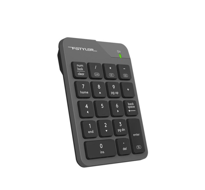 A4Tech Клавіатура цифрова бездротова A4-Tech FBK21C (Smoky Grey), колір сірий