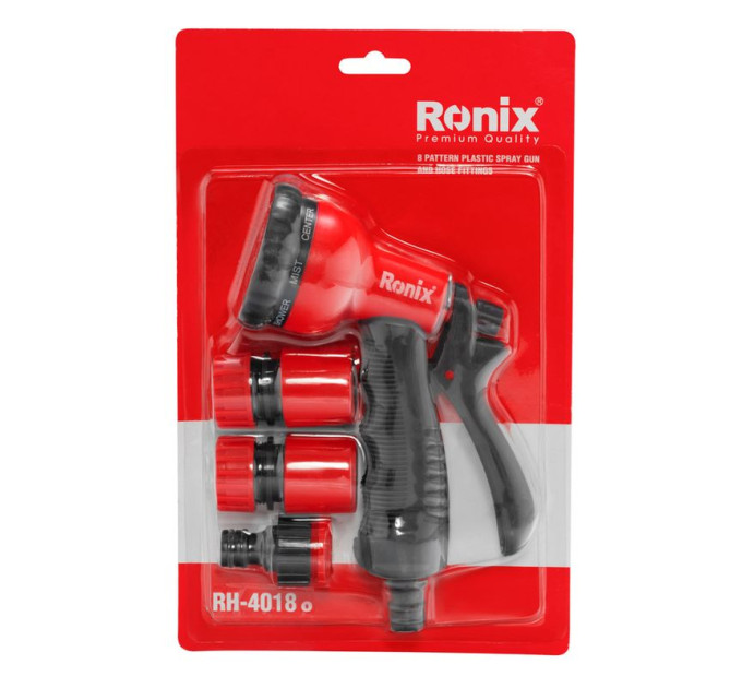 Ronix Комплект пістолет-розпилювач та фітинги для шлангів Ronix RH-4018