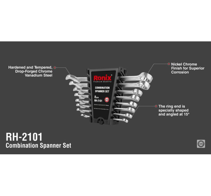 Ronix Набір гайкових ключів Ronix RH-2101