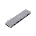 Choetech Адаптер Choetech HUB-M14-GY-V2, USB Type-C 6-в-1