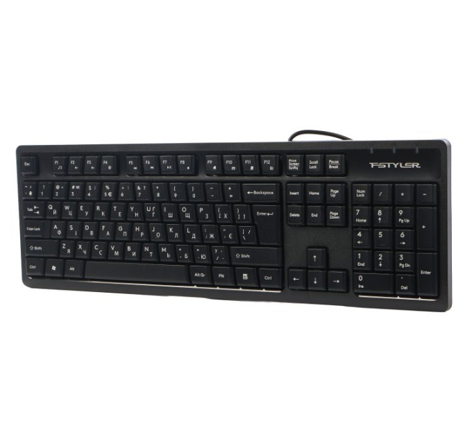 A4Tech Клавіатура A4Tech Fstyler FKS12 (Black), USB, колір чорний