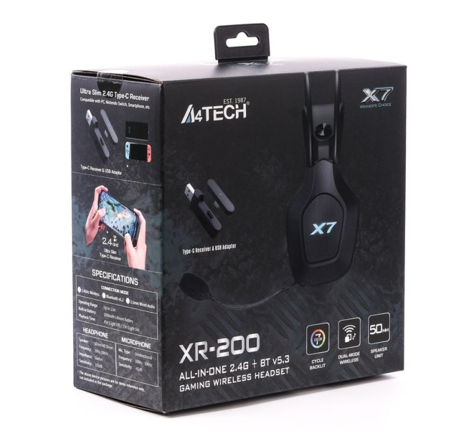 A4Tech Гарнітура бездротова A4-Tech XR-200, колір чорний