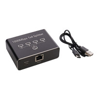 Комутатор Cablexpert NSP-4P-EU, 4-порти, 100/1000Mbps