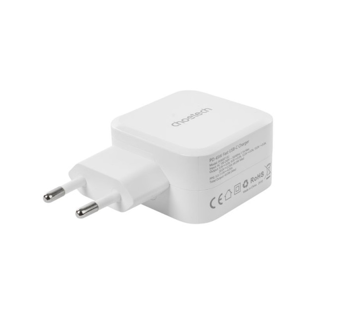 Choetech Мережевий зарядний пристрій Choetech PD8007-EU-WH, USB-С