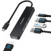 Choetech Адаптер Choetech HUB-M80-BK, USB Type-C 5-в-1