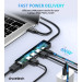 Choetech Адаптер Choetech HUB-M80-BK, USB Type-C 5-в-1