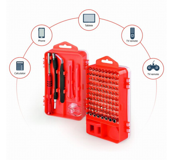 Cablexpert Викрутка Cablexpert TK-SD-07 та набір біт, 108 шт