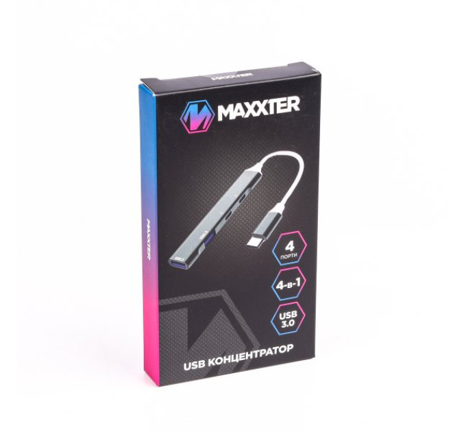 Maxxter Хаб USB 3.0 Maxxter HU3C-4P-03