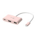 J5create Багатопортовий мультиадаптер J5create JCA379ER-N, USB Type-C 3-в-1 рожевий