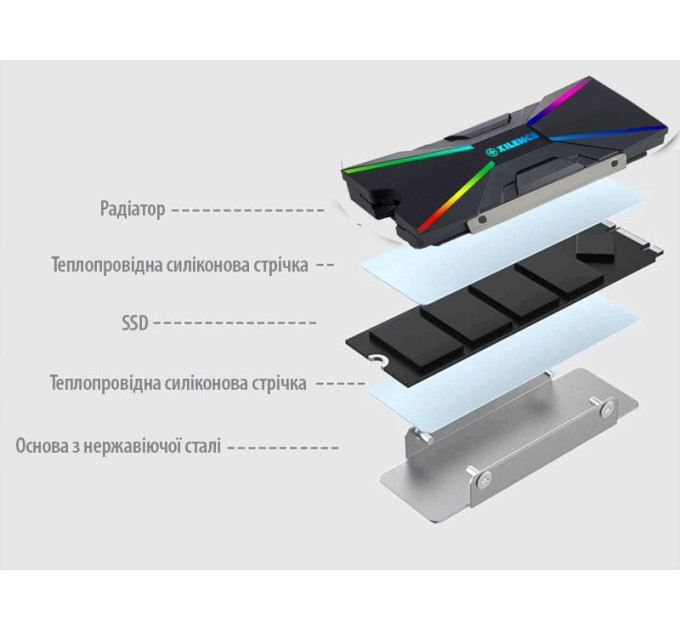Xilence Кулер Xilence M2SSD.B.ARGB (XC401)