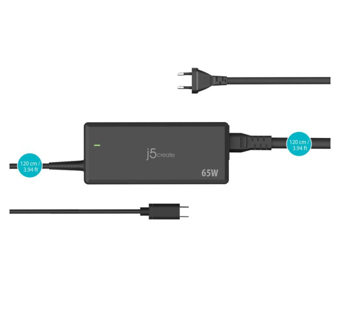 J5create Зарядний пристрій J5create JUP1265-EN ,1 USB-С
