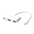 J5create Багатопортовий мультиадаптер J5create JCA379EW-N, USB Type-C 3-в-1 білий