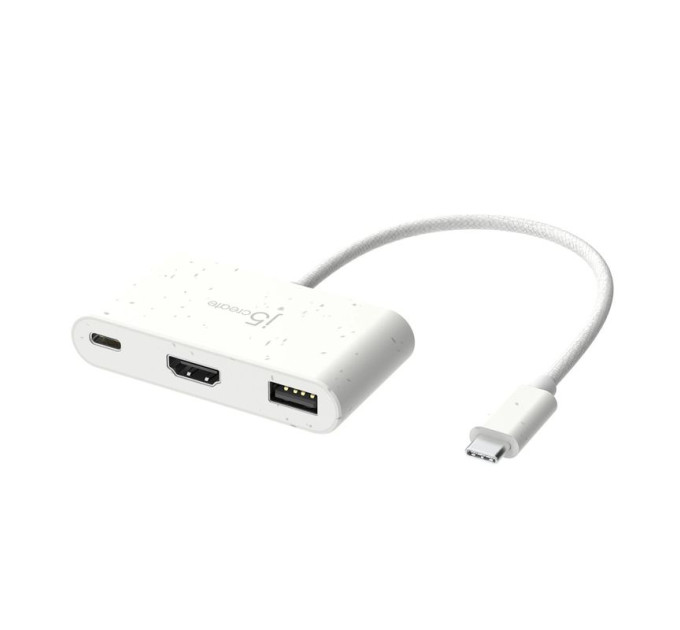 J5create Багатопортовий мультиадаптер J5create JCA379EW-N, USB Type-C 3-в-1 білий