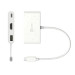 J5create Багатопортовий мультиадаптер J5create JCA379EW-N, USB Type-C 3-в-1 білий