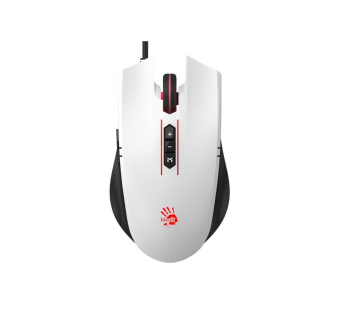 Bloody Миша ігрова A4Tech ES7 (Panda White), чорно-біла