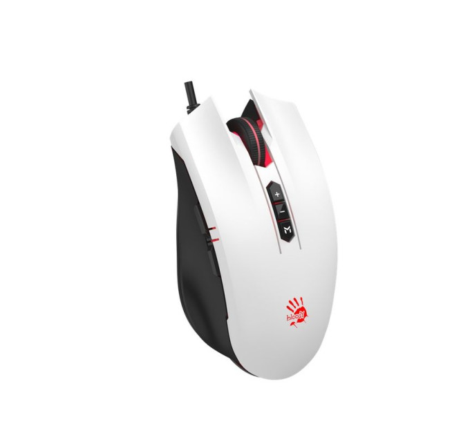 Bloody Миша ігрова A4Tech ES7 (Panda White), чорно-біла