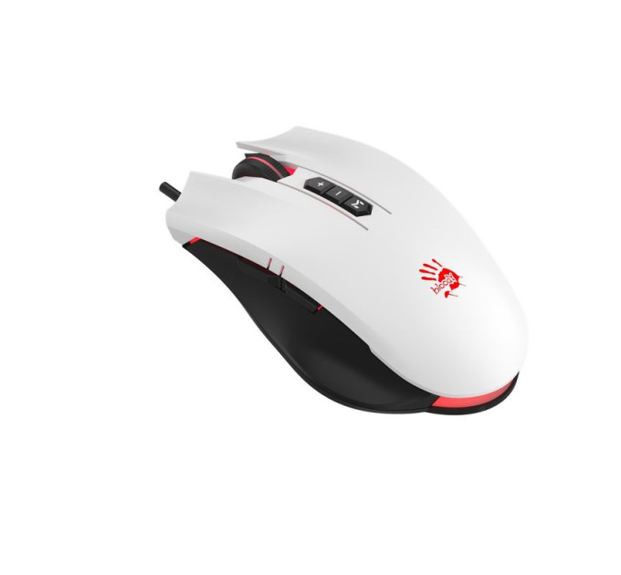 Bloody Миша ігрова A4Tech ES7 (Panda White), чорно-біла