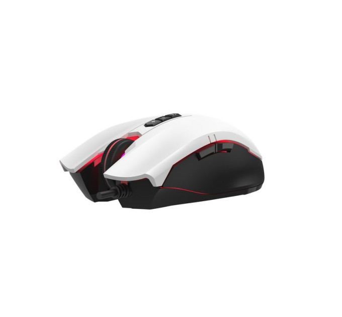 Bloody Миша ігрова A4Tech ES7 (Panda White), чорно-біла