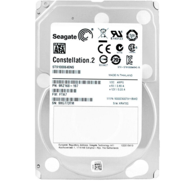 Dell Жорсткий диск 2.5" 1TB +перехідник на 3.5" Dell (# ST91000640NS #)