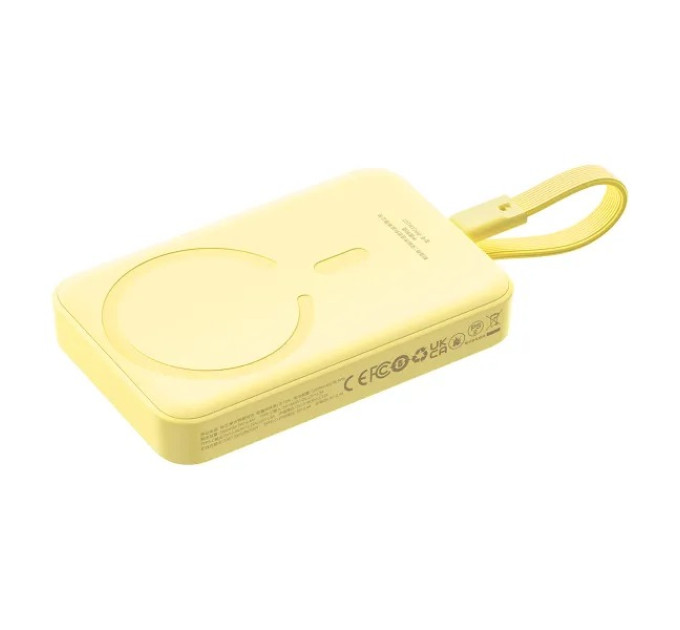 Baseus Універсальна мобільна батарея Baseus Magnetic Mini 10000mAh, 30W Yellow (P1002210BY23-00)