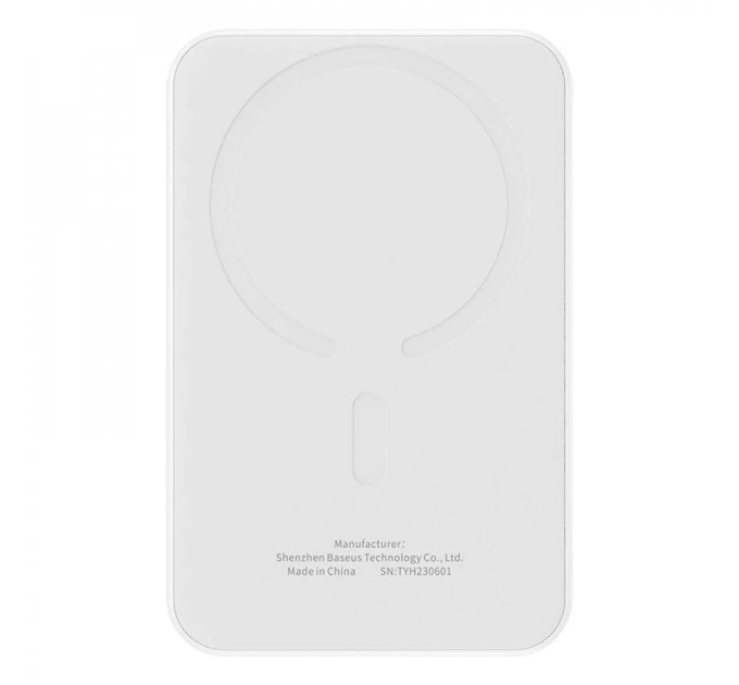 Baseus Універсальна мобільна батарея Baseus Magnetic Mini 5000mAh, 20W White (P10022107223-00)