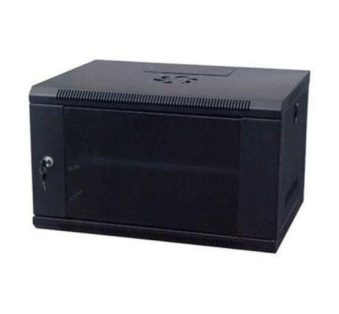 Kingda Шафа настінна Kingda 15U 19" 600x450 RAL9004 (KD-007-6415)