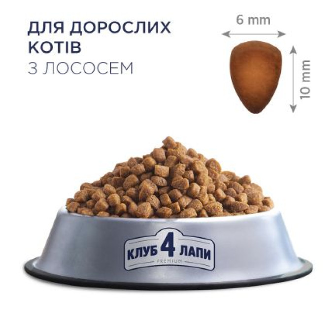 Сухий корм для кішок Club 4 Paws Преміум. З лососем 300 г (4820083909221)