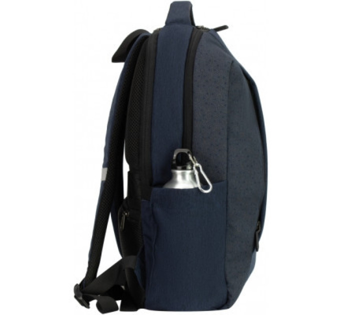 Optima Рюкзак шкільний Optima 17.5" USB Techno чоловічий 0.7 кг 16-25 л Синій з виділеними елементами (O97593-01)