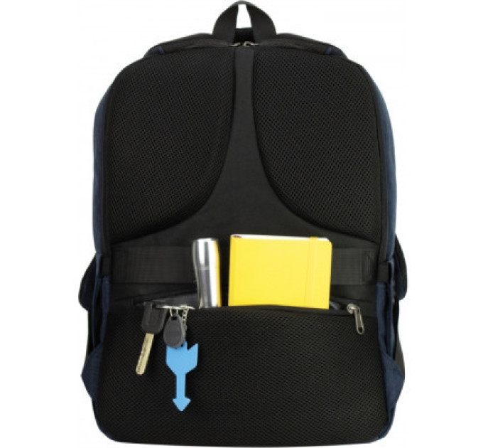 Optima Рюкзак шкільний Optima 17.5" USB Techno чоловічий 0.7 кг 16-25 л Синій з виділеними елементами (O97593-01)