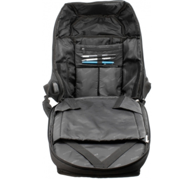 Optima Рюкзак шкільний Optima 18.5" USB Anti-Theft унісекс 0.7 кг 16-25 л Синій (O96917-02)
