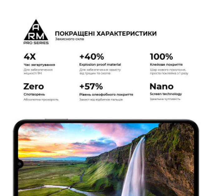 Armorstandart Скло захисне Armorstandart Pro Samsung M15 5G (M156) Black (ARM74368)