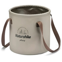 Відро складне Naturehike ПВХ NH20SJ040 20 л світло-коричневий (6927595764633)