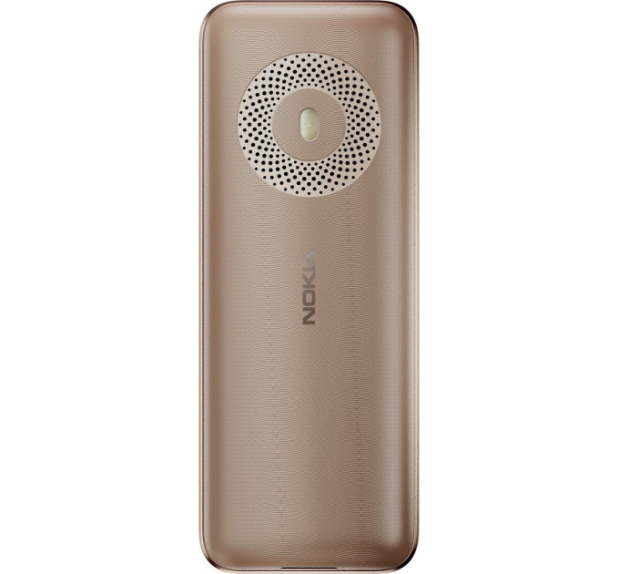Nokia Мобильный телефон Nokia 130 2023 Dual Sim Light Gold; 2.4" (320x240) TFT / клавиатурный моноблок / ОЗУ 4 МБ / 4 МБ встроенной + microSD до 32 ГБ / без камеры / 2G (GSM) / 130.9x50.6x14 мм, 98.2 г / 1450 мАч / золотистый