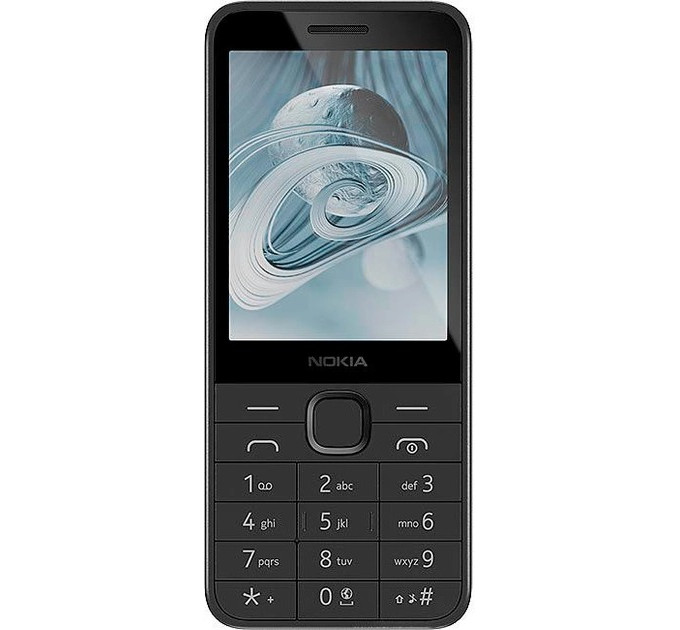 Nokia Мобильный телефон Nokia 215 4G 2024 Dual Sim Black; 2.8" (320х240) TN / кнопочный моноблок / Unisoc T107 / ОЗУ 64 МБ / 128 МБ встроенной памяти + microSD до 32 ГБ / без камеры / 4G (LTE) / Bluetooth / ОС Nokia S30+ / 127.25х54.2 мм / 1450 мАч /