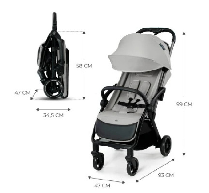Kinderkraft Коляска Kinderkraft Apino Dove Grey (KSAPIN00GRY0000) (5902533924103)