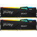 Модуль пам'яті для комп'ютера DDR5 128GB (2x64GB) 5600 MHz Beast RGB Kingston Fury (ex.HyperX) (KF556C40BBAK2-128)