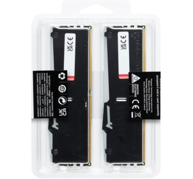 Модуль пам'яті для комп'ютера DDR5 128GB (2x64GB) 5600 MHz Beast RGB Kingston Fury (ex.HyperX) (KF556C40BBAK2-128)