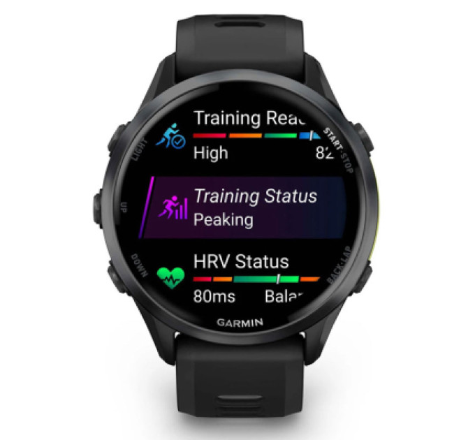 Garmin Смарт-годинник Garmin Forerunner 970, Black/Amp Yellow, GPS (010-02969-10)