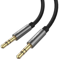 Кабель мультимедійний 3.5mm M to 3.5mm M 1.5m AV119 black Ugreen (10734)