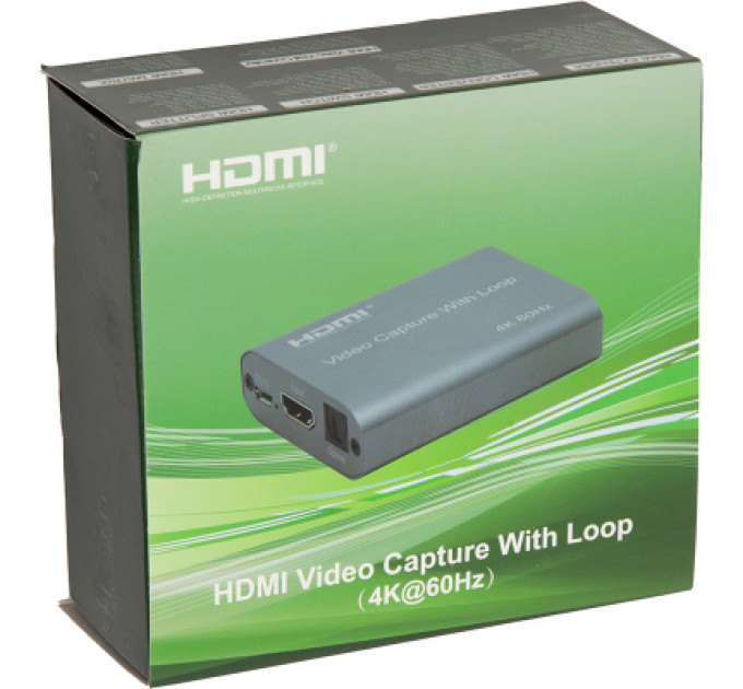 PowerPlant Пристрій захоплення відео PowerPlant HDVC7 HDMI USB2.0 4k/60hz (CA914173)