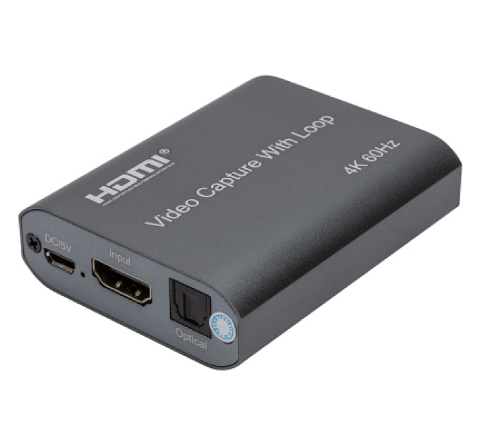 PowerPlant Пристрій захоплення відео PowerPlant HDVC7 HDMI USB2.0 4k/60hz (CA914173)