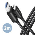 AXAGON Дата кабель USB 3.2 AM to USB-C 2.0m black AXAGON (BUCM3-AM20AB)