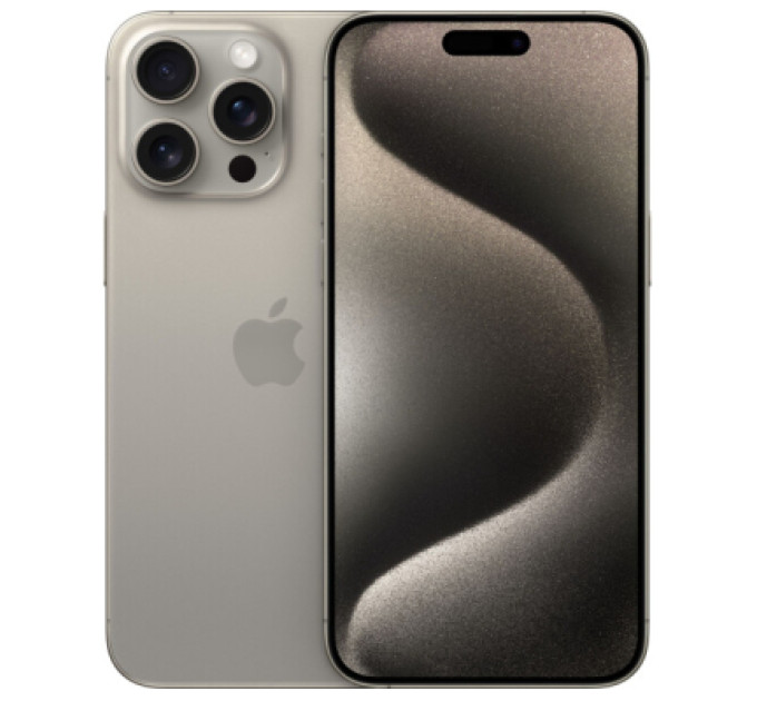 Apple Мобільний телефон Apple iPhone 15 Pro Max 256Gb Natural Titaniume Sim (REFA) BREEZY (2AMU683)