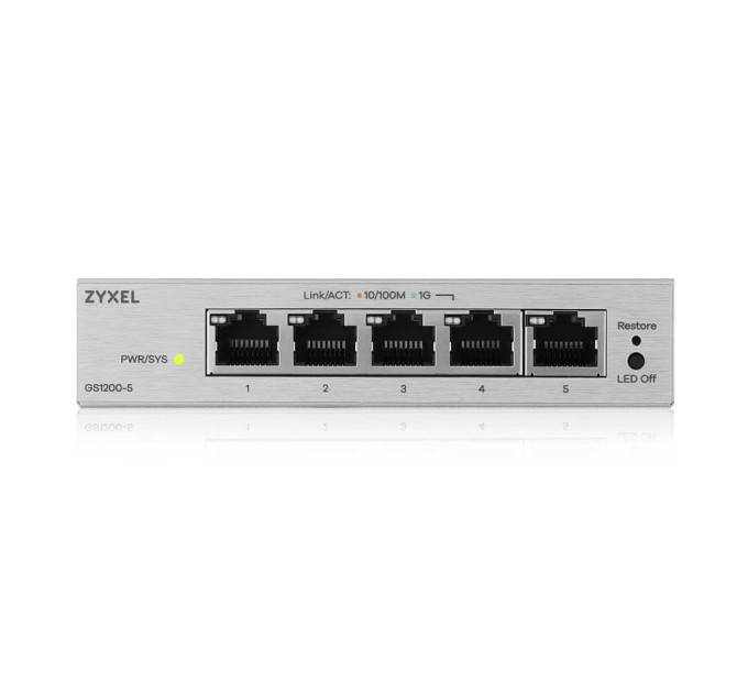 Комутатор ZYXEL GS1200-5 v3 (GS1200-5V3-EU0101F)