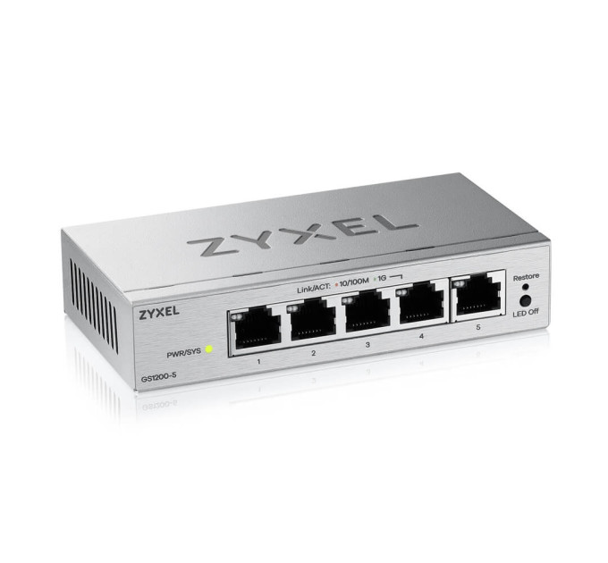 Комутатор ZYXEL GS1200-5 v3 (GS1200-5V3-EU0101F)