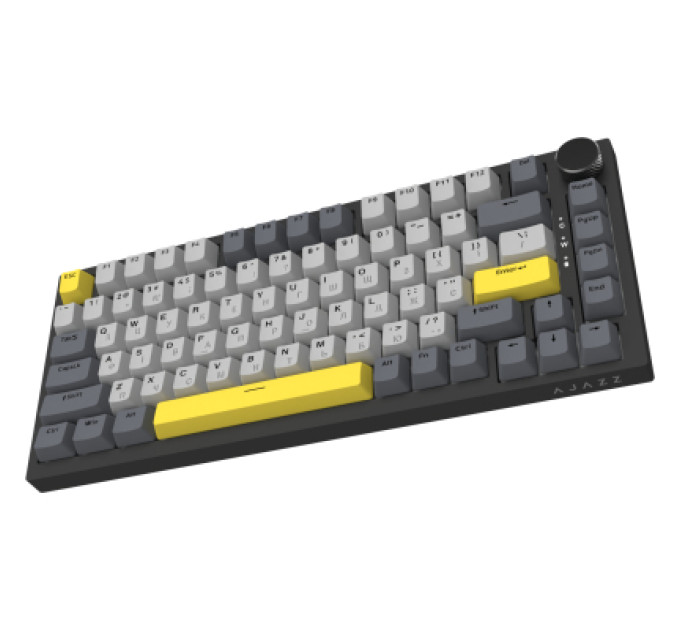 Ajazz Клавіатура Ajazz AK820 Sea Salt Switch RGB USB-C UA Black (AK820-SS-BGY)