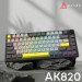 Ajazz Клавіатура Ajazz AK820 Sea Salt Switch RGB USB-C UA Black (AK820-SS-BGY)