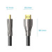 Кабель мультимедійний HDMI M to HDMI M 0.5m V2.0 4K60Hz braided zinc alloy black Vention (ALMBD)