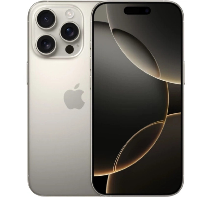 Apple Мобільний телефон Apple iPhone 16 Pro 256Gb eSim Natural Titanium (Grade A) USED (iP16Pr2eNaT_A)