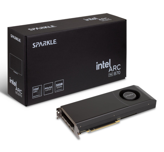 SPARKLE Відеокарта PCIE16 ARC B70 32GB GDDR6 SBP70W-32G PRO B70 SPARKLE